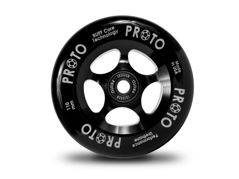 PROTO Sliders 110mm Black/Black - DeckedOut Scooters